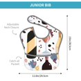 thumbnail image 4 of Bingfone Mess-Proof Baby Bib - Waterproof Bib For Baby Boy Or Girl With Food Catcher Pocket, Unisex-Wine Bottles Glasses, 4 of 8