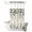 Sage Green Beige, variant on No Hook Shower Curtain, Sage Green Eucalyptus Shower Curtains for Bathroom with See Through Top Window, Farmhouse Weeping Leaves Linen Waterproof & Washable Bath Curtain Stand Up Stall 36"x72"