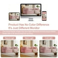 thumbnail image 5 of 79" Convertible Sofa Bed with Storage Pockets, 5-in-1 High Density Foam Boneless Couch, Corduroy Folding Futon Sleeper Sofa for Living Room Bedroom Apartment, No Assembly Required, Pink, 5 of 10