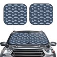 thumbnail image 2 of Wukai Submarine With Periscope Print Windshield Sun Shade, Car Front Window Shades Sunshade Cover Sun Visor Shield Block Automotive Interior Protector Blocks UV Rays-Medium, 2 of 6