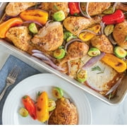 Nordic Ware Naturals 20 x 13 Aluminum Roasting & Baking Pan with Nonstick Crisping Rack
