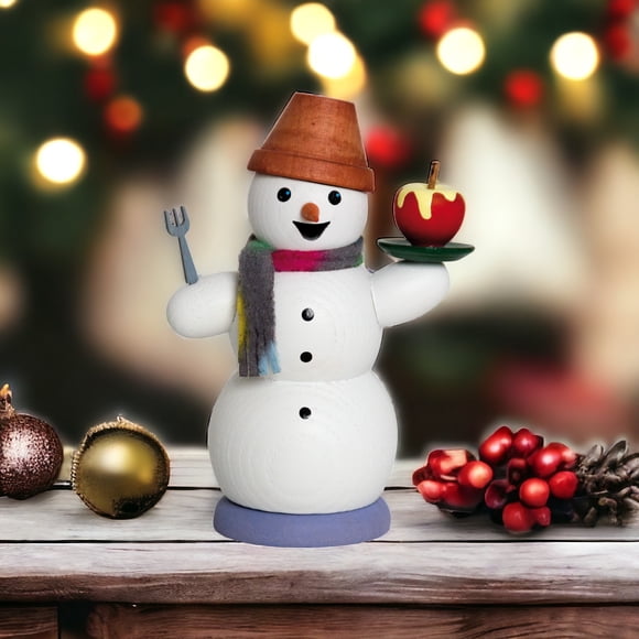 Incense Smoker Snowman with Baked Apple