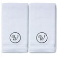 thumbnail image 3 of Monogrammed Hand Towels for Bathroom Kitchen Makeup | Personalized Gift for Wedding-Bridal | Custom Luxury Turkish Towel | Spa Collection, Oversized, 16 X 30 Inch, Set of 2, 3 of 3
