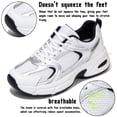thumbnail image 3 of BERANMEY Trendy Fashion Sneakers for Women 2026 Non-Slip Comfortable Casual Ladies Shoes for Womens Fashion Sneakers Lightweight Lace-up Shoes, 3 of 9