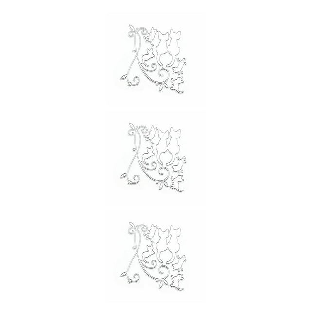 Guardoinrt DIY Fun Made Easy With Wide Compatibility Dies Materials Metal Metal Dies Cut Stencils Innovative 3Set