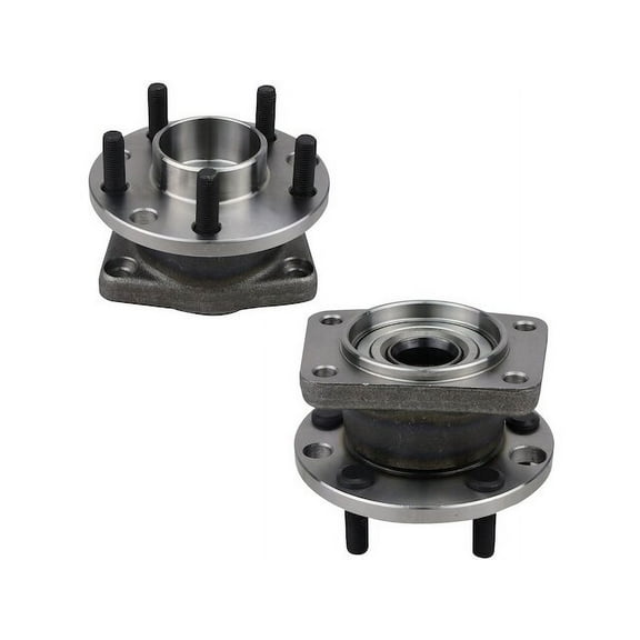 Rear Wheel Bearing Hub Assembly - Set of 2 - Compatible with 2002 - 2008 Jaguar S-Type 2003 2004 2005 2006 2007