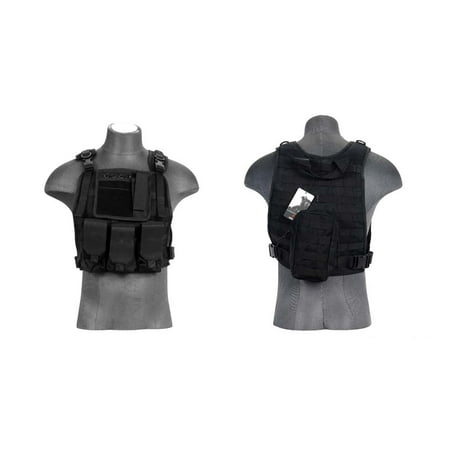 Lancer Tactical Molle Plate Airsoft Carrier Vest Chest Protector -