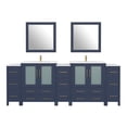 thumbnail image 5 of Vanity Art 96 Inch Double Sink Bathroom Vanity Combo Set 5 Cabinets 2 Shelves 13 Dove-Tailed Drawers Ceramic Top Bathroom Cabinet with Free Mirror VA3030-96B, 5 of 9