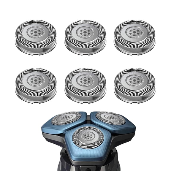 6-Pack SH71/52 Philips Replacement Heads for 7000 Series & 5000 Series Razors,SH70 Replacement Heads for S7980 S7940 S7788 S7786 S7310 S7010 S5588