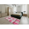 thumbnail image 4 of Ahgly Company Indoor Rectangle Patterned Pink Violet Pink Novelty Area Rugs, 2' x 4', 4 of 6