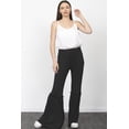thumbnail image 2 of Eloges Women's Solid Ruffle Trim Bell Bottom Drawstring Pants, 2 of 7