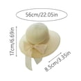 thumbnail image 2 of Womens Beach Sun Straw Hat UV Protection Travel Packable Foldable Brim Summer UV Hat, 2 of 5