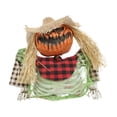 thumbnail image 2 of Halloween Decor, Groundbreaker Prop, Halloween Skeleton Decorations, 10X9 Inch Pumpkin Head Torso Skeleton, Spooky Glowing Red Halloween Tabletop Decor for Haunted House and, 2 of 9