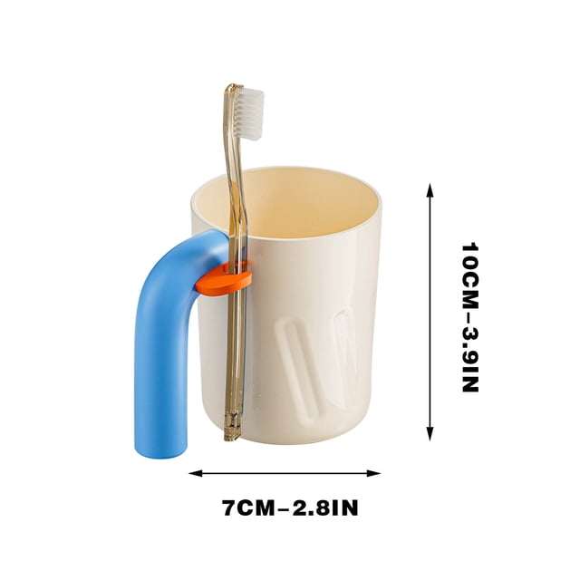 Mouthwash Cup For Home Use With Toothbrush Holder And Silicone Card Slot 10 oz