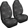 thumbnail image 3 of XYZCANDO Car Seat Covers Spider Web 2 Pack Front Seat Cover Easy to Install Truck Van SUV Auto Accessories Breathable Car Front Seat Covers, 3 of 10