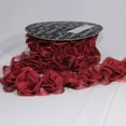 thumbnail image 2 of The Ribbon People Burgundy Red Roses Woven Sheer Craft Ribbon 2" x 5 Yards, 2 of 2