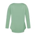 thumbnail image 4 of Black and Friday Clothing Sales Idoravan Long Sleeve Shirts for Women Winter Women's Long Sleeve Summer V Neck Sexy Casual Tops Regular Blouse Tops Green S, 4 of 5