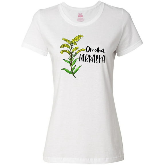 Inktastic Omaha, Nebraska Goldenrod Flower Women's T-Shirt