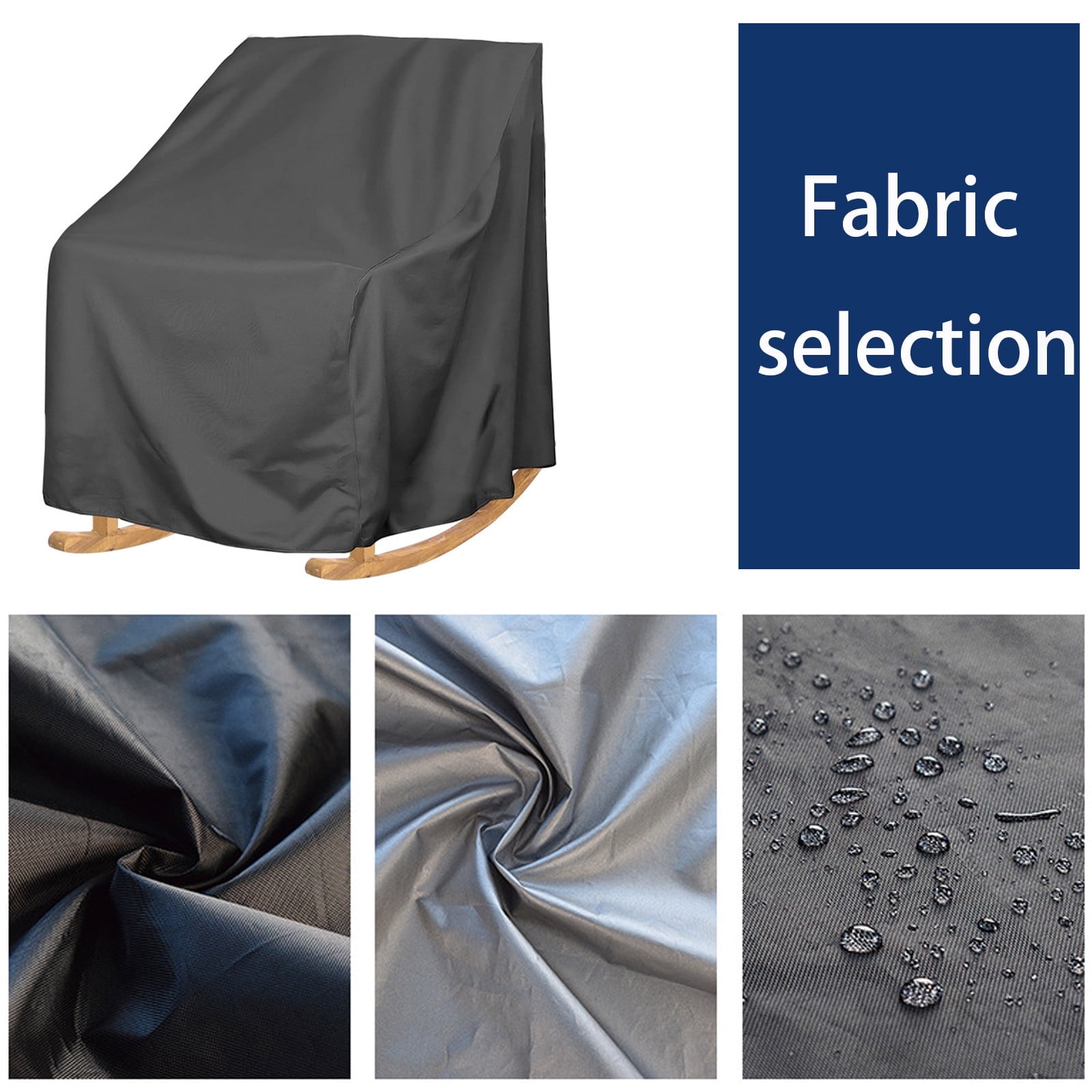 Waterproof Patio Furniture Cover for Outdoor Rocking Chair and Garden Stool, Weather Resistant Exterior Protector, 28x33x39 Inch