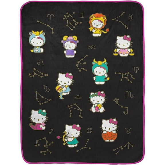 Sanrio Hello Kitty Constellation 40 x 50 Silk Touch Throw Blanket