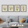 thumbnail image 2 of PixonSign&nbsp;Framed Wall Art, Watercolor Floral Botanical Posters, Set of 4 Rustic Farmhouse Wall Decor Wildflowers Prints, Minimalist Wall Décor for Living Room, Bedroom, Office - 8"x10" Black, 2 of 5