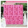 thumbnail image 5 of Flower Wall Decor Verdsylv 1 Panel 3D Artificial Rose Flower Wall Decor 15X15 Inch, Faux Floral Diy Panel for Wedding Party Photo Backdrop Home Decoration, Wedding Backdrop Flowers, D, 5 of 6