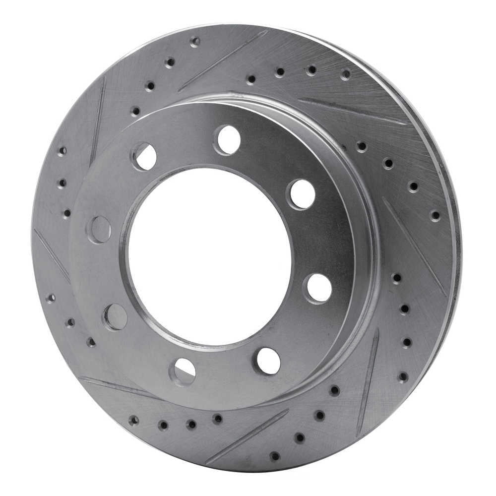 Dynamic Friction Company 631-40056L DFC Brake Rotor - Drilled And Slotted - Silver