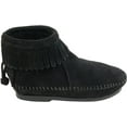 thumbnail image 3 of Minnetonka Children's Back Zipper Boot, Black 8 Little Kid, 3 of 5