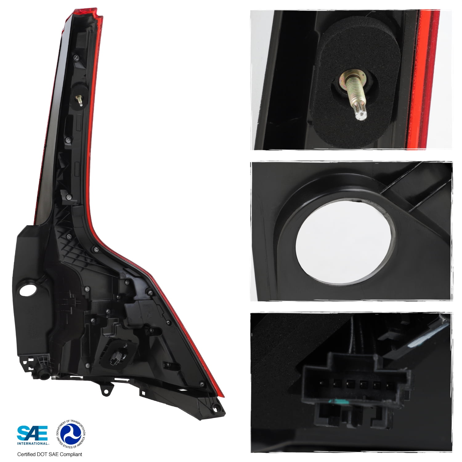 AKKON - Fit 2018-2024 Volvo XC60 Premium LED Running Tail Light OE Style Replacement Lamp Driver Left Side