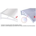 thumbnail image 4 of Yescom Auvent Extérieur 80"x40 Pouces pour Patio, Fenêtre, Porte, Housse de Toit, Protection UV, Feuille Ajourée, 4 of 10