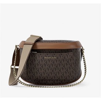 Michael Kors Jet Set Item Large Signature Pvc Chain Backpack  display picture 2