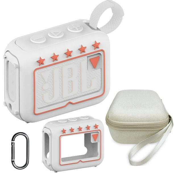 Accesory JCHPINE Funda de silicona y funda rígida de viaje para altavoz Bluetooth ultraportátil JBL Go 4