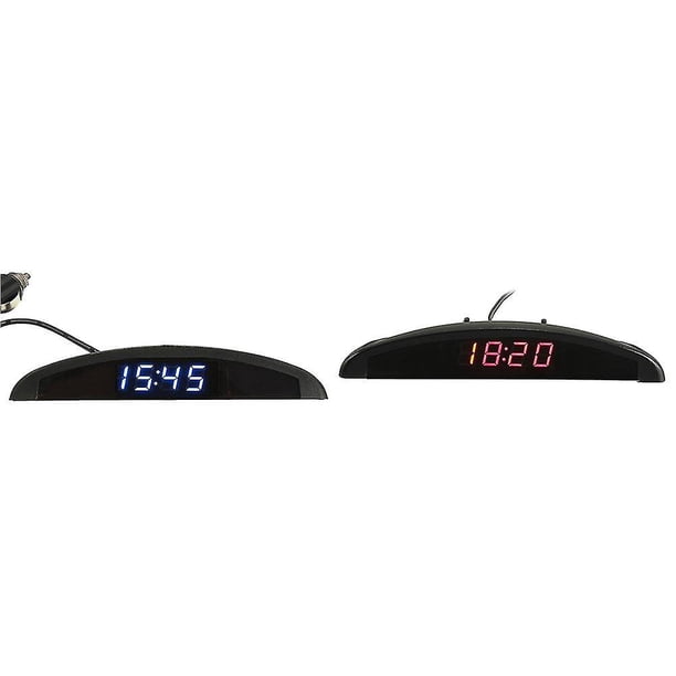 3 en 1 Coche 12v Digital Led Voltímetro Voltaje Temperatura W