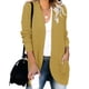 thumbnail image 3 of Suéter tipo cárdigan con bolsillos grandes y tapeta curvada de estilo europeo y americano para mujer de otoño e invierno, 3 of 5