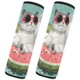 thumbnail image 2 of Qxltty Party Kitty Car Seat Strap Pads are Soft and Snug Fitting for All Cars Backpacks Pushchair 6.5×6.5in, 2 of 8