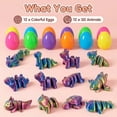 thumbnail image 5 of 12 Pack Easter Eggs and 3D Printed Articulated Animal Fillers Set, Basket Stuffers, Party Favors, 5 of 8