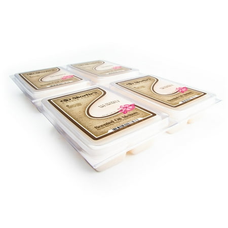 Eucalyptus Spearmint Wax Melts Bulk Pack - 4 Highly Scented Bars - Made With Essential & Natural Oils - Fresh & Clean Air Freshener Cubes Collection
