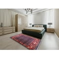 thumbnail image 5 of Ahgly Company Machine Washable Indoor Square Industrial Modern Rosy Pink Area Rugs, 8' Square, 5 of 7