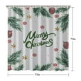 thumbnail image 5 of Shower Curtain for Bathroom Christmas Snowflake Triangle Tree Shower Curtains Durable Funny Shower Curtain Hooks Included,72x72Inch, 5 of 5