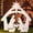 White, variant on UBesGoo Weatherproof Lawn Nativity Scene Yard Display Outdoor Nativity Sets for Christmas