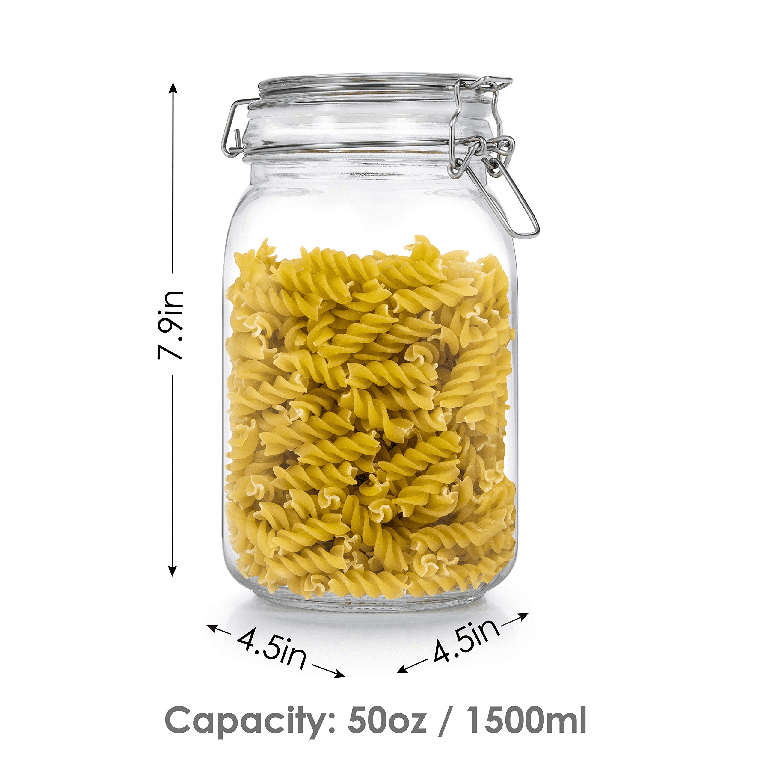  Mifoci 50 Pcs 10 oz Clear Plastic Mason Jars with Lids  Refillable Round Empty Jars Airtight Storage Jars Containers Food Plastic  Jars for Household and Kitchen Organizing, 5 Colors : Home & Kitchen