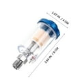 Masteelf Water Oil Separator Inline Air Hose Filter Moisture Trap for