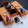 thumbnail image 4 of 1pcs Llavero Palanca De Transmisión Manual Coche Velocidad Caja De Cambios Cabeza De Metal Reajuste Colgante Creativo L, 4 of 4