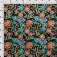 thumbnail image 4 of oneOone Polyester Lycra Dusty Blue Fabric Florals Sewing Craft Projects Fabric Prints By Yard 56 Inch Wide, 4 of 4