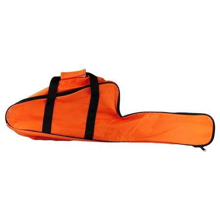 

Chainsaw Carrying Bag Oxford Cloth Waterproof Universal Chainsaw Storage Holder with Portable Long Zipper Handle Straps for Husqvarne 12/14 / 16 Inch Chainsaw (Orange)