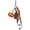 Style 1, variant on Jiibva Simulation Chocolate Alkaline Bread Keychain Pendant Cute Bag Pendant Rope Rearview Mirror Pendant Key Chain Decoration