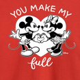 thumbnail image 3 of Disney - Mickey & Friends - Minnie & Mickey - You Make My Heart full - Toddler And Youth Long Sleeve Graphic T-Shirt, 3 of 5