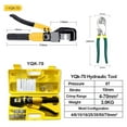 thumbnail image 6 of 4-70mm² Hydraulic Crimping Pliers, YQK-70 Pressure 8T Home Hydraulic Tools Hydraulic Pliers, DIY Cable Terminal Crimping Pliers
--------
,Super Fast Cutting Speed, 6 of 7