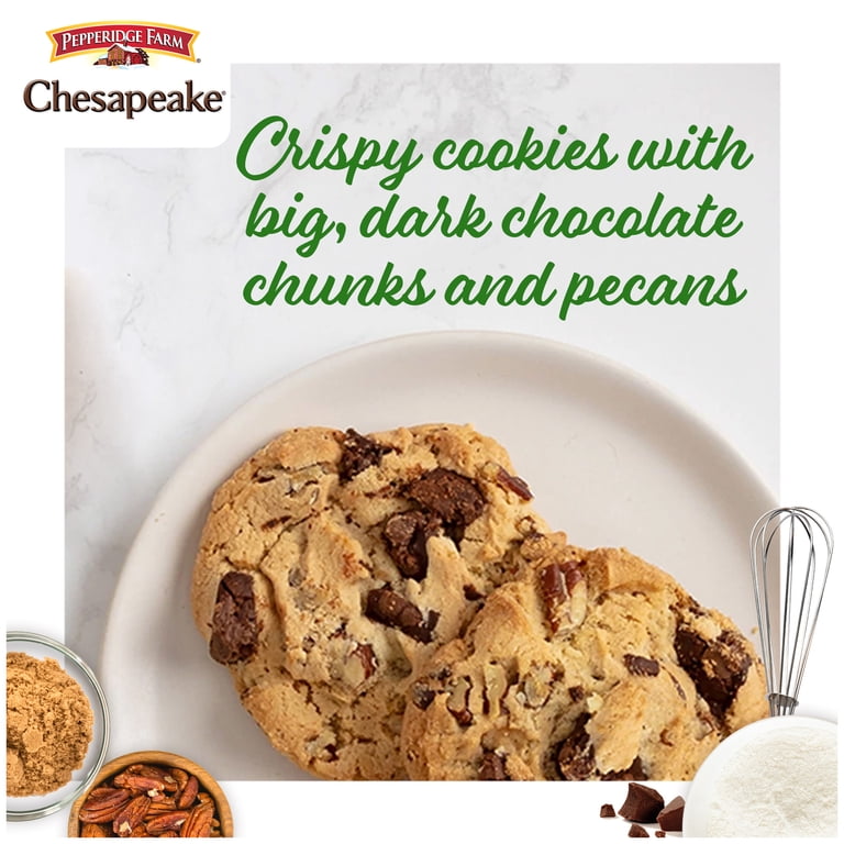Pepperidge Farm, Cookies, Chesapeake Dark Chocolate Pecan, 7.2 oz Bag -  Walmart.com