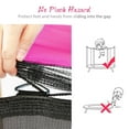 thumbnail image 5 of 5.5 FT Kids Trampoline with Enclosure Net, Basketball Hoop and Ball, Pink, 5 of 6